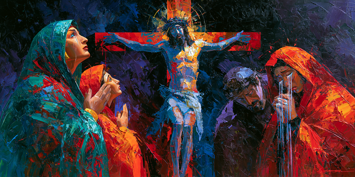 The Crucifixion - Expressionist · Landscape n° 24 — aperçu de la finition sélectionnée