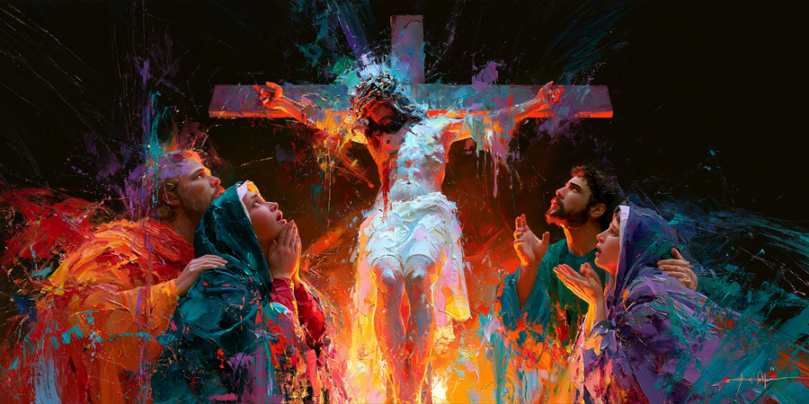 The Crucifixion - Expressionist · Landscape n° 25