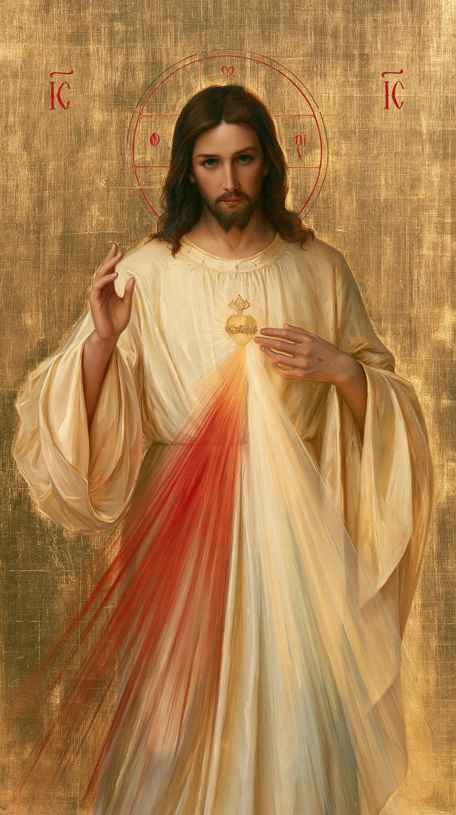 Divine Mercy Jesus - Contemporary Byzantine · Portrait n° 8
