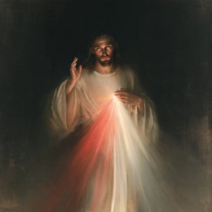 Divine Mercy Jesus - Contemporary Minimalism · Square n° 2