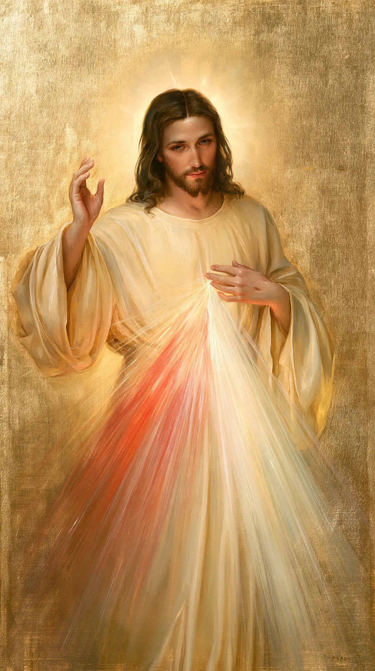 Divine Mercy Jesus — The Long Radiance of the Robe