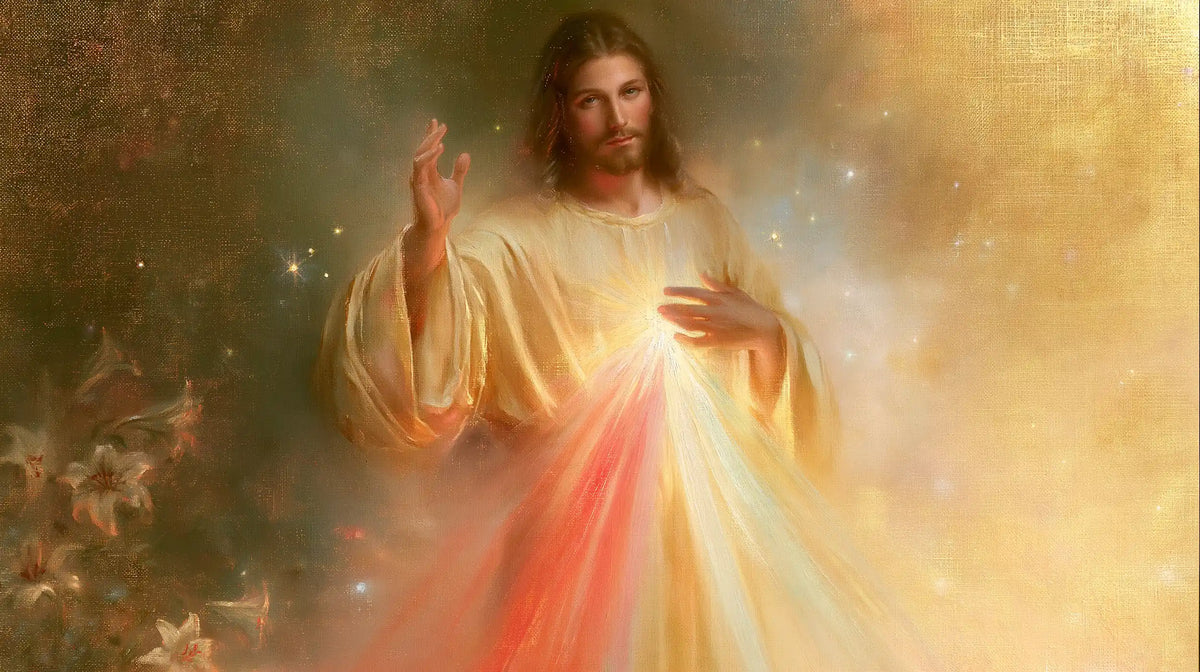 Divine Mercy Jesus — Mercy in the Morning of Flowers