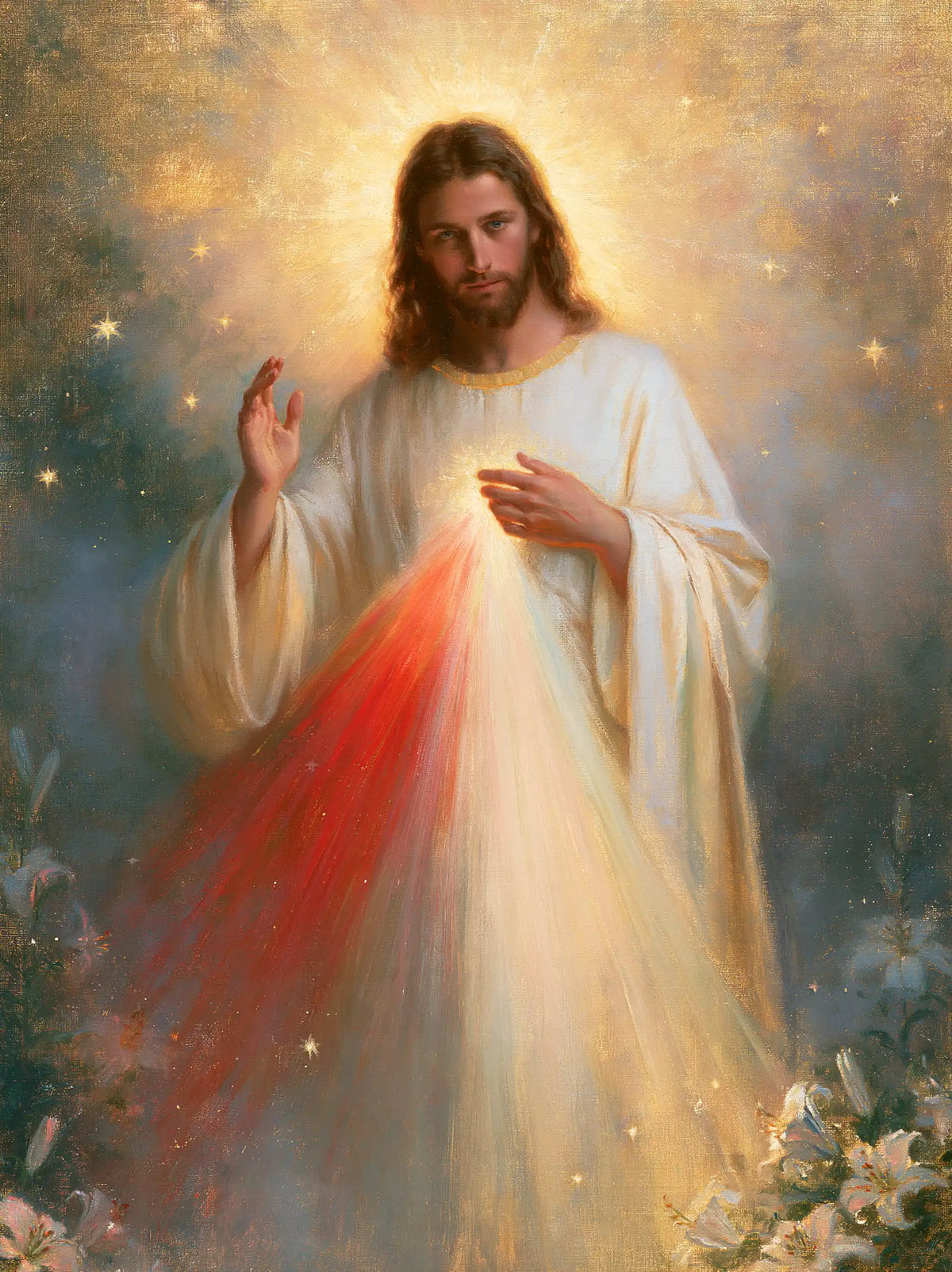 Divine Mercy Jesus — The Sky Sown with Little Stars
