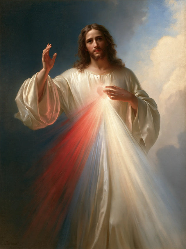 Divine Mercy Jesus – Mercy Under the Blue Heavens