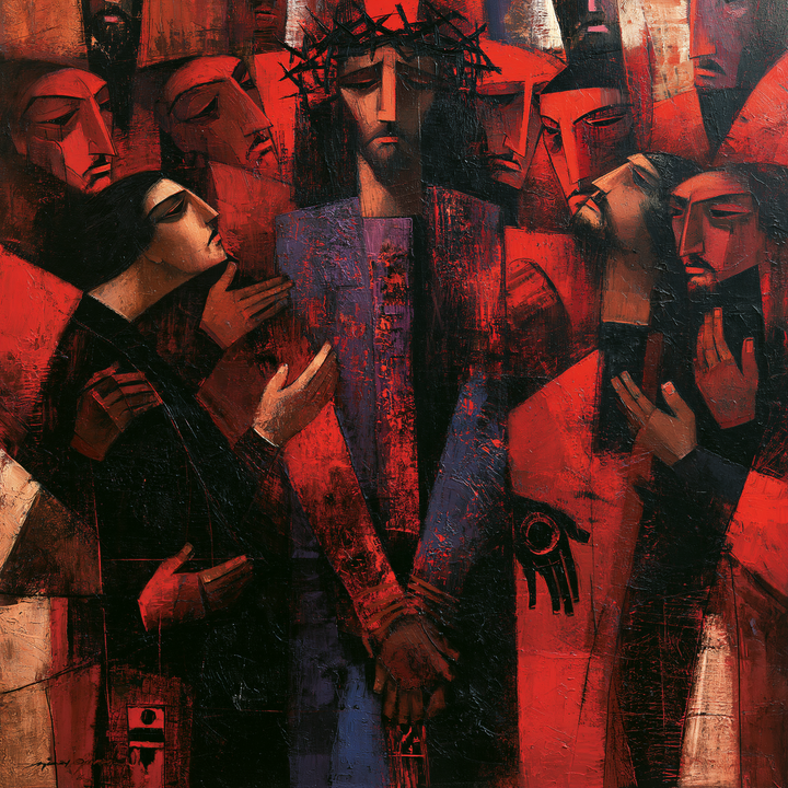 Ecce Homo — Purple in the Grid of Gazes