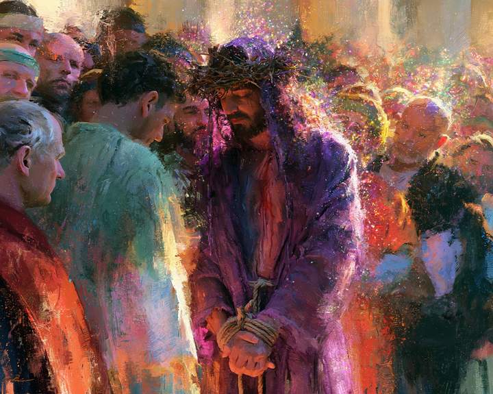 Ecce Homo — The Bowed Brow in Rosy Light