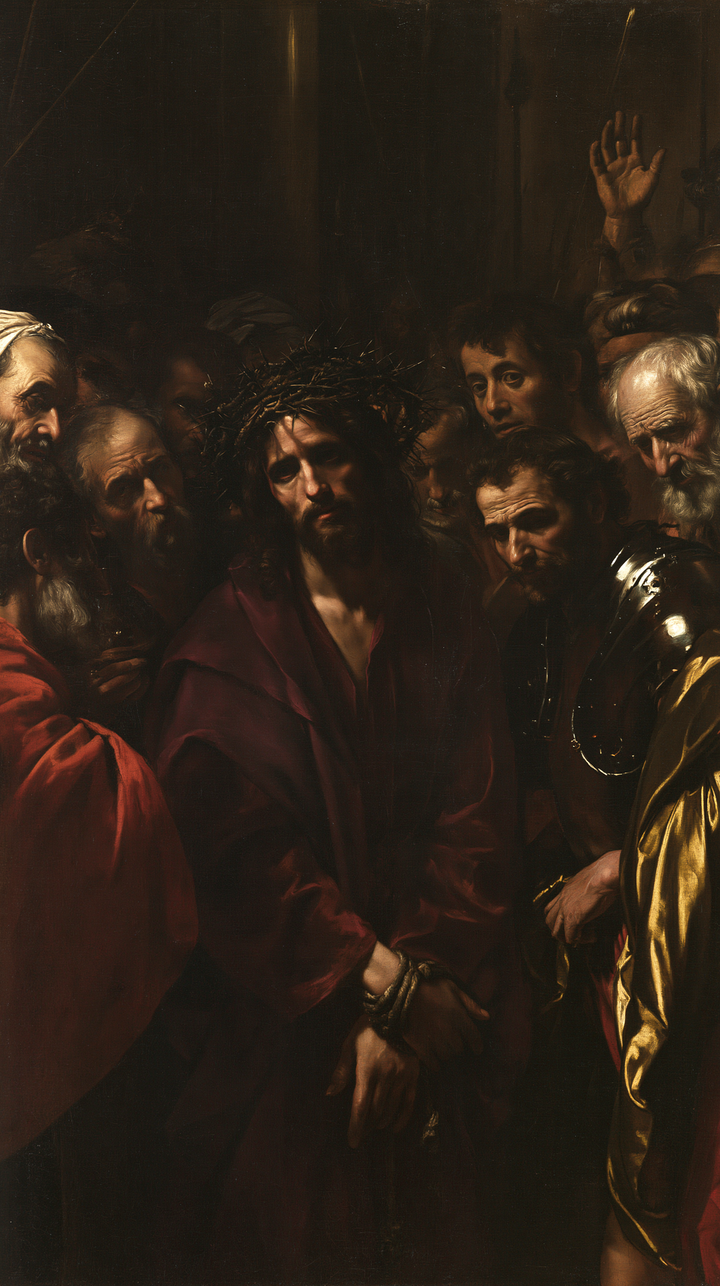Ecce Homo — Calm Beneath the Assembly’s Hand