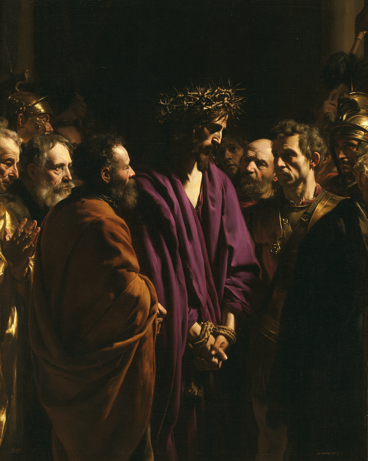 Ecce Homo — The Gaze Beyond the Brown Shoulder