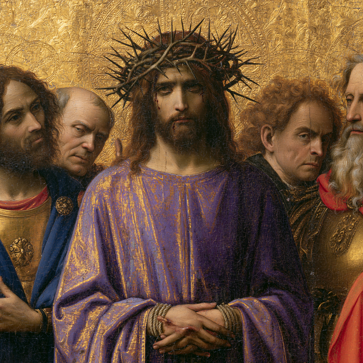 Ecce Homo - 神聖な黄金 ・ 正方形 n° 1