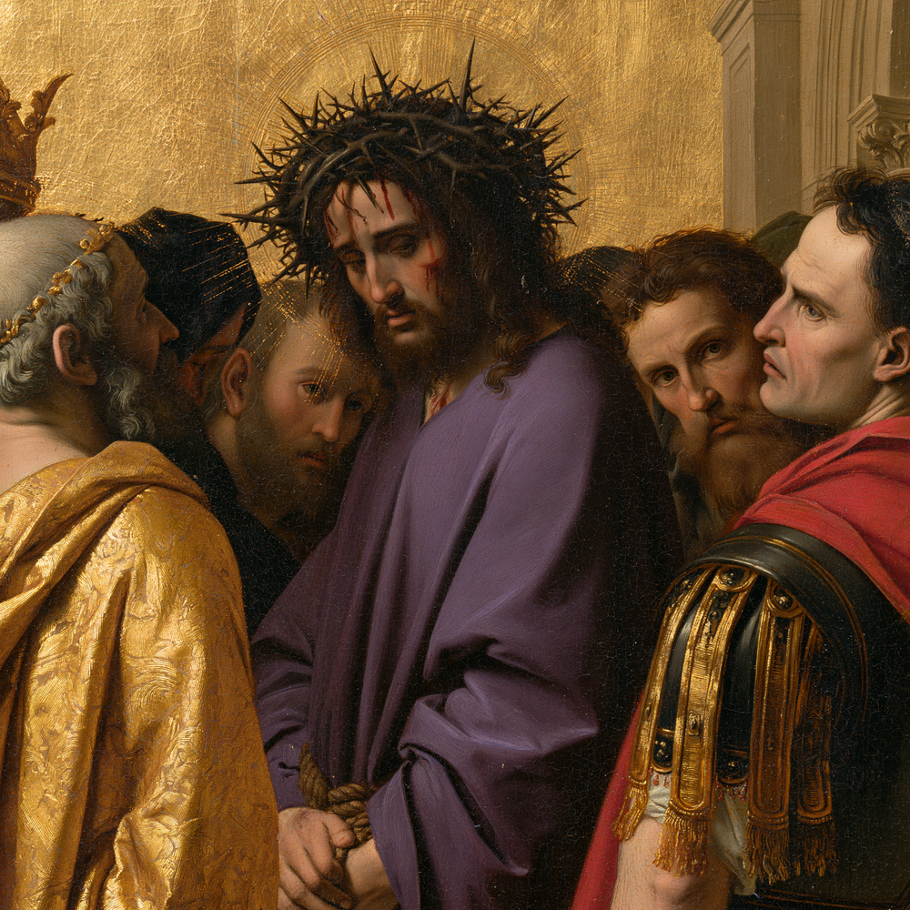 Ecce Homo - 神聖な黄金 ・ 正方形 n° 3 - キリスト教美術