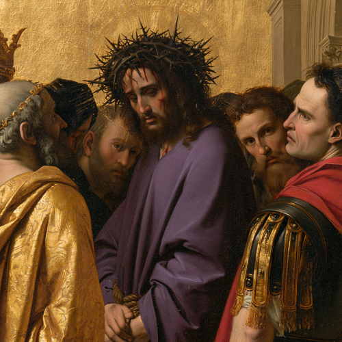 Ecce Homo - 神聖な黄金 ・ 正方形 n° 3 - キリスト教美術