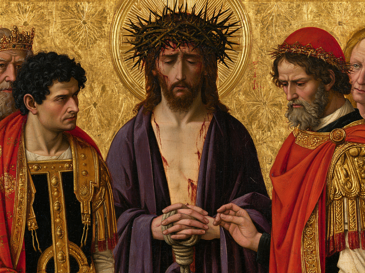 Ecce Homo - 神聖な黄金 ・ 風景 n° 6 - キリスト教美術