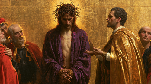 Ecce Homo - 神聖な黄金 ・ 風景 n° 12 - キリスト教美術