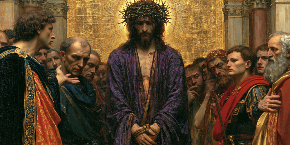 Ecce Homo - 神聖な黄金 ・ 風景 n° 16 - キリスト教美術