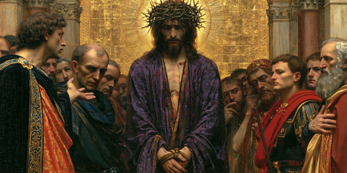 Ecce Homo - 神聖な黄金 ・ 風景 n° 16 - キリスト教美術