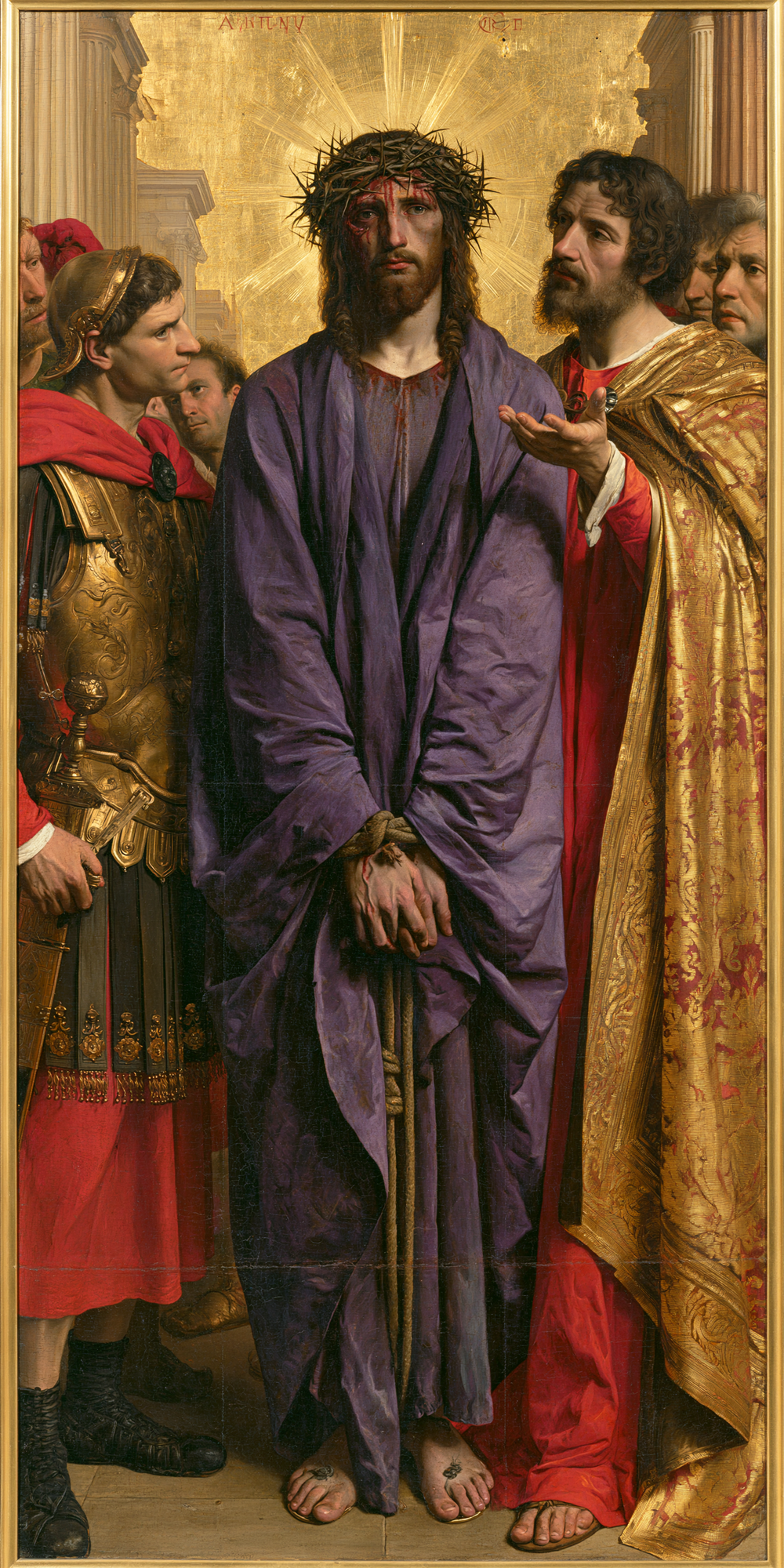 Ecce Homo - 神聖な黄金 ・ 肖像 n° 1 - キリスト教美術