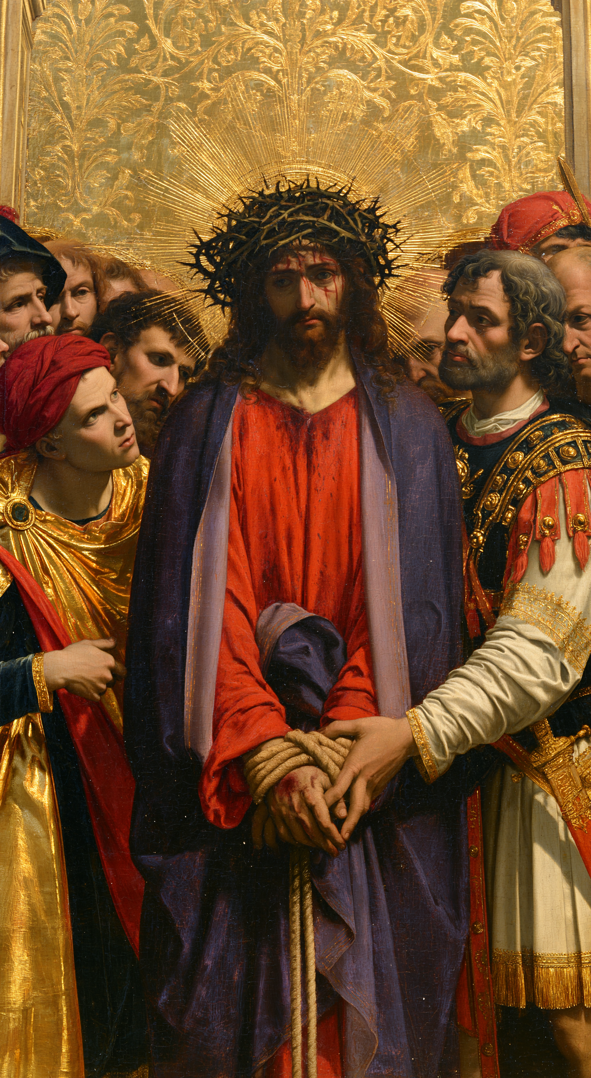 Ecce Homo - 神聖な黄金 ・ 肖像画 n° 4 - キリスト教美術