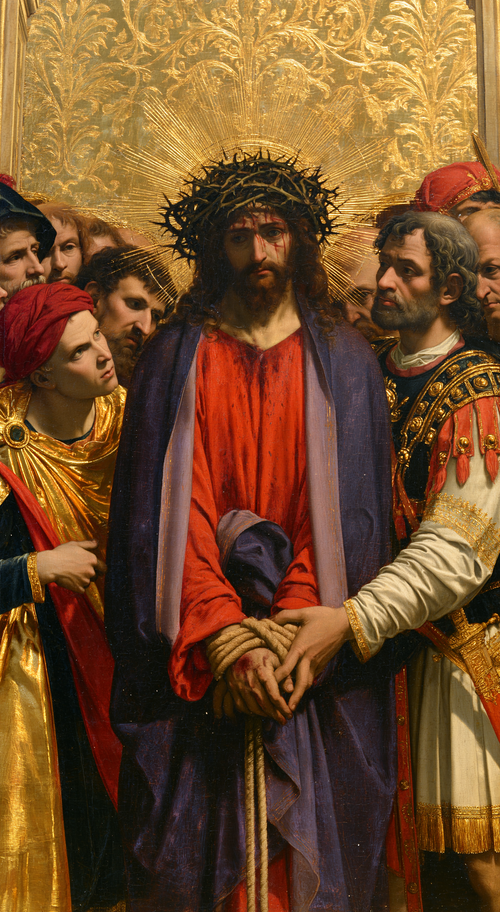 Ecce Homo - 神聖な黄金 ・ 肖像画 n° 4 - キリスト教美術