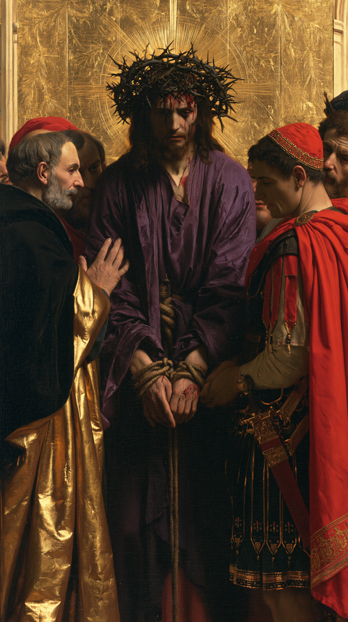 Ecce Homo - 神聖な黄金 ・ 肖像画 n° 10 - キリスト教美術