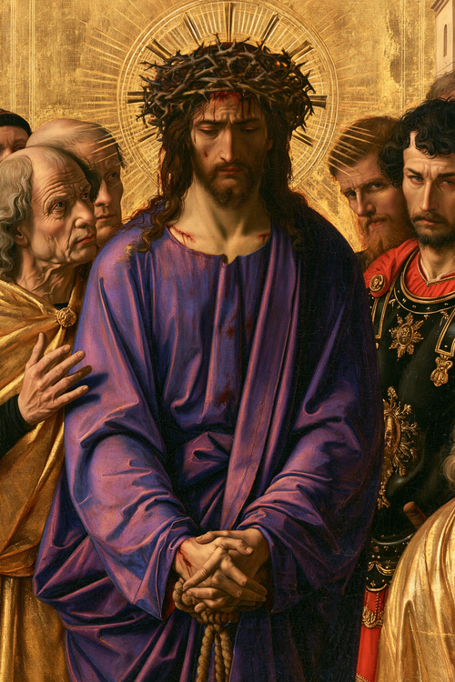 Ecce Homo - 神聖な黄金 ・ 肖像 n° 13 - キリスト教美術