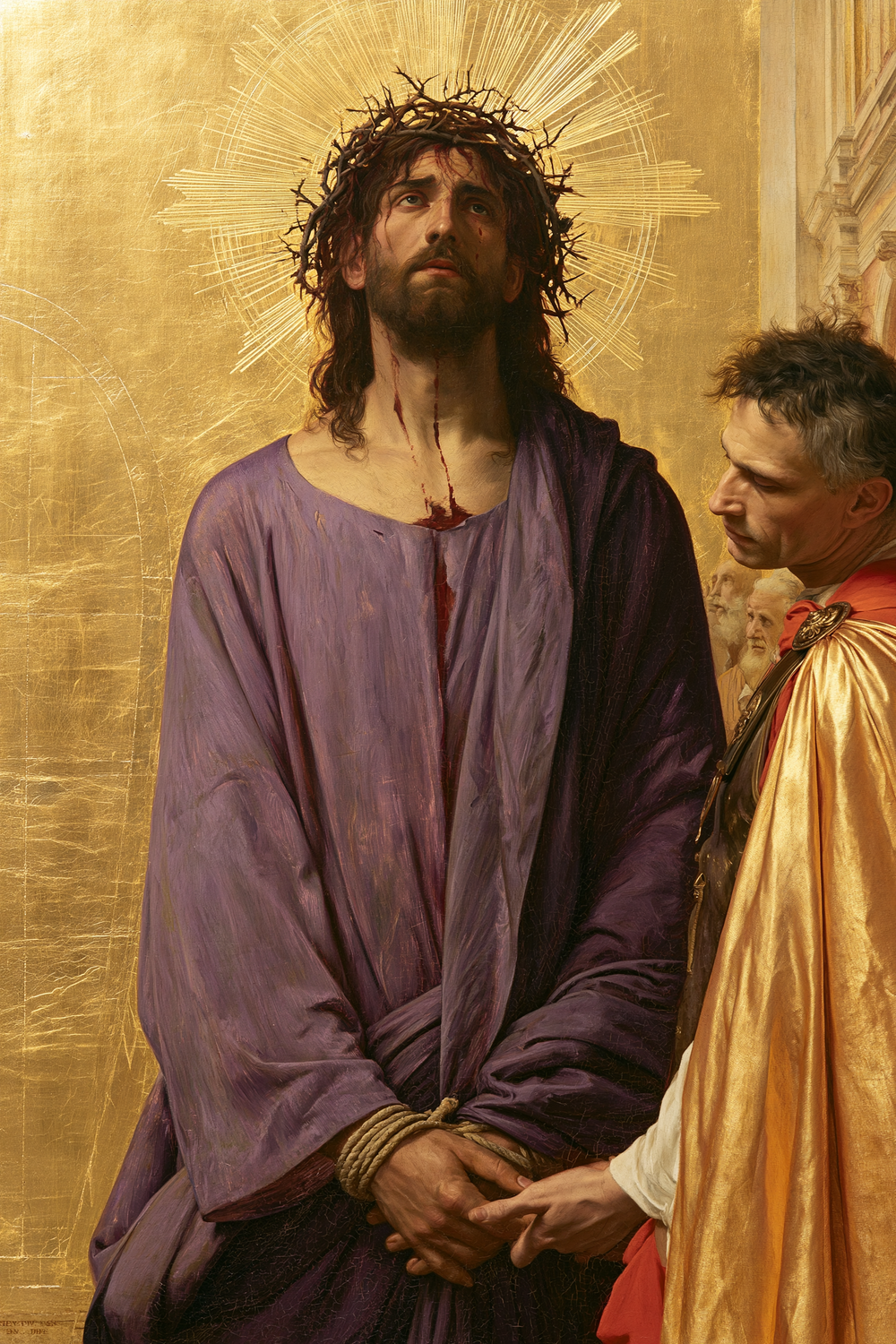 Ecce Homo - 神聖な黄金 ・ 肖像画 n° 14 - キリスト教美術