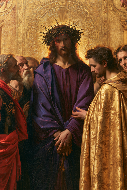 Ecce Homo - 神聖な黄金 ・ 肖像画 n° 15 - キリスト教美術