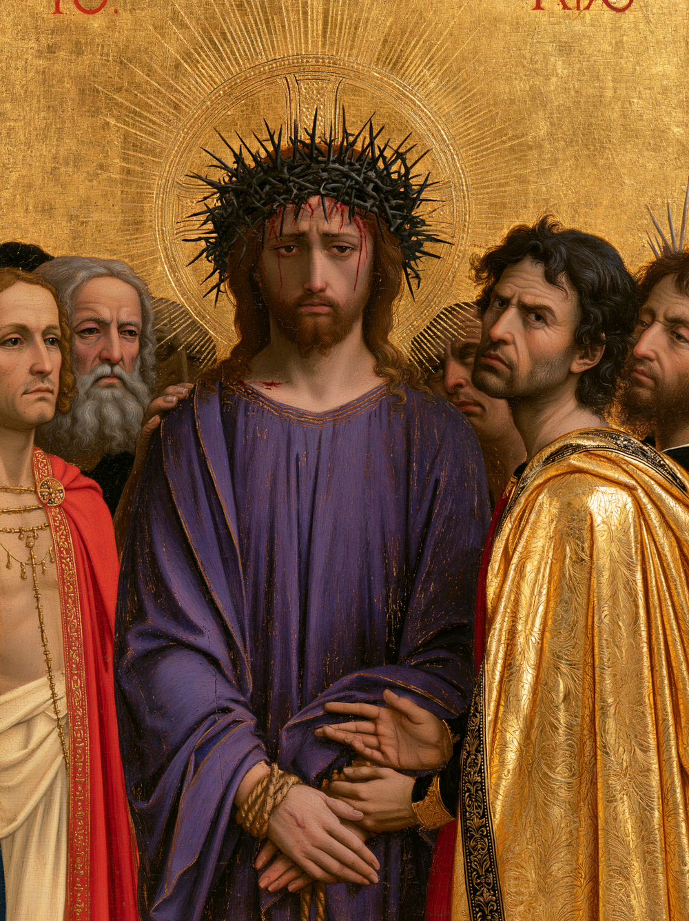 Ecce Homo - 神聖な黄金 ・ 肖像画 n° 17 - キリスト教美術