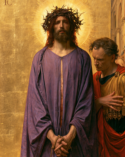 Ecce Homo - 神聖な黄金 ・ 肖像画 n° 20 - キリスト教美術