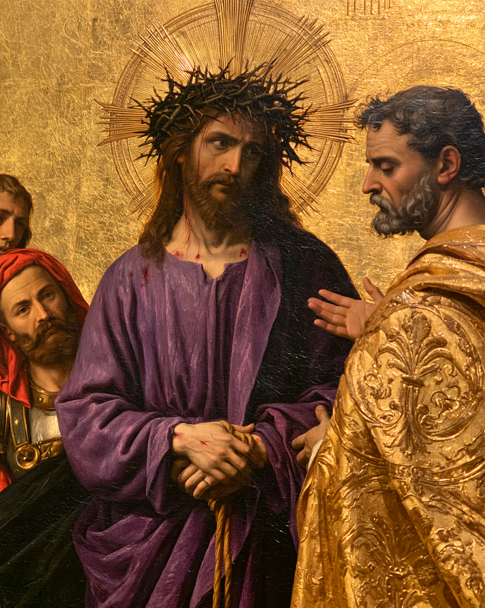 Ecce Homo - 神聖な黄金 ・ 肖像画 n° 22 - キリスト教美術