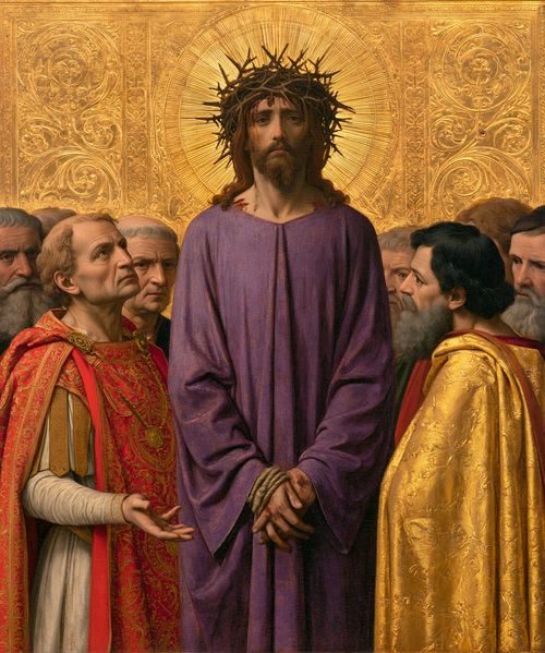 Ecce Homo - 神聖な黄金 ・ 肖像画 n° 24 - キリスト教美術