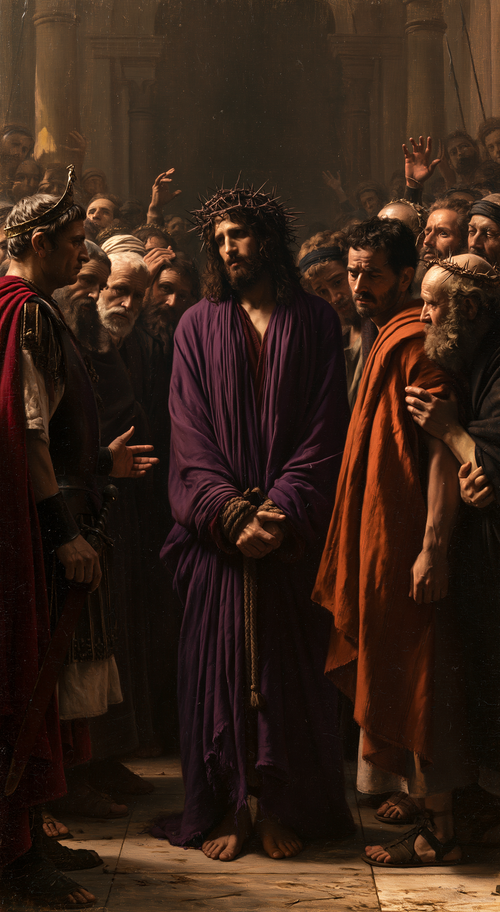 Ecce Homo - 神聖な沈黙 ・ 肖像 n° 6 - キリスト教美術