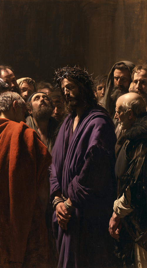 Ecce Homo - 神聖な沈黙 ・ 肖像 n° 7 - キリスト教美術