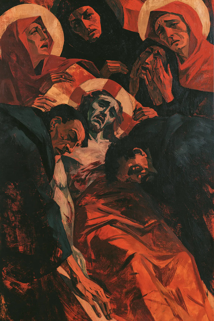 The Entombment of Jesus Christ — Red Beneath the Silent Halos