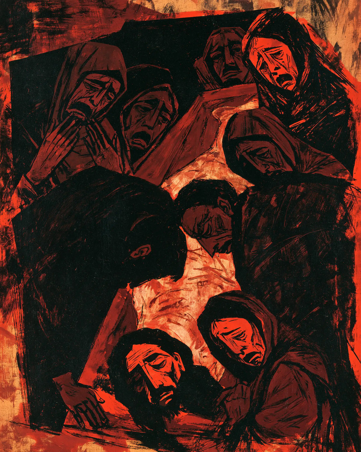 The Entombment of Jesus Christ — The Red Circle Around the Absent One