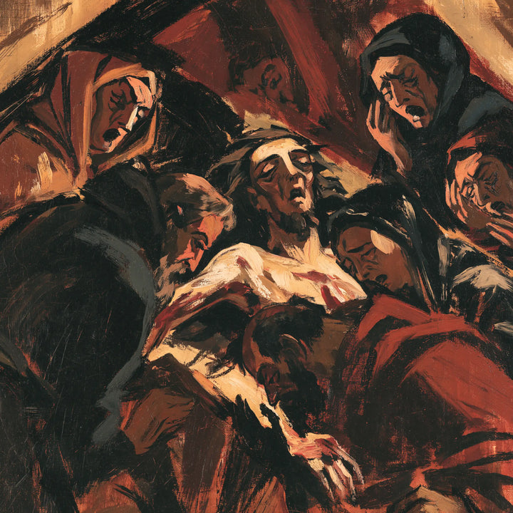 The Entombment of Jesus Christ — Hands in the Scarlet Circle
