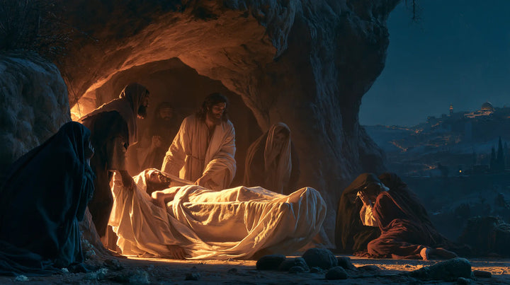 The Entombment of Jesus Christ — The Golden Cloth in the Blue Cliff