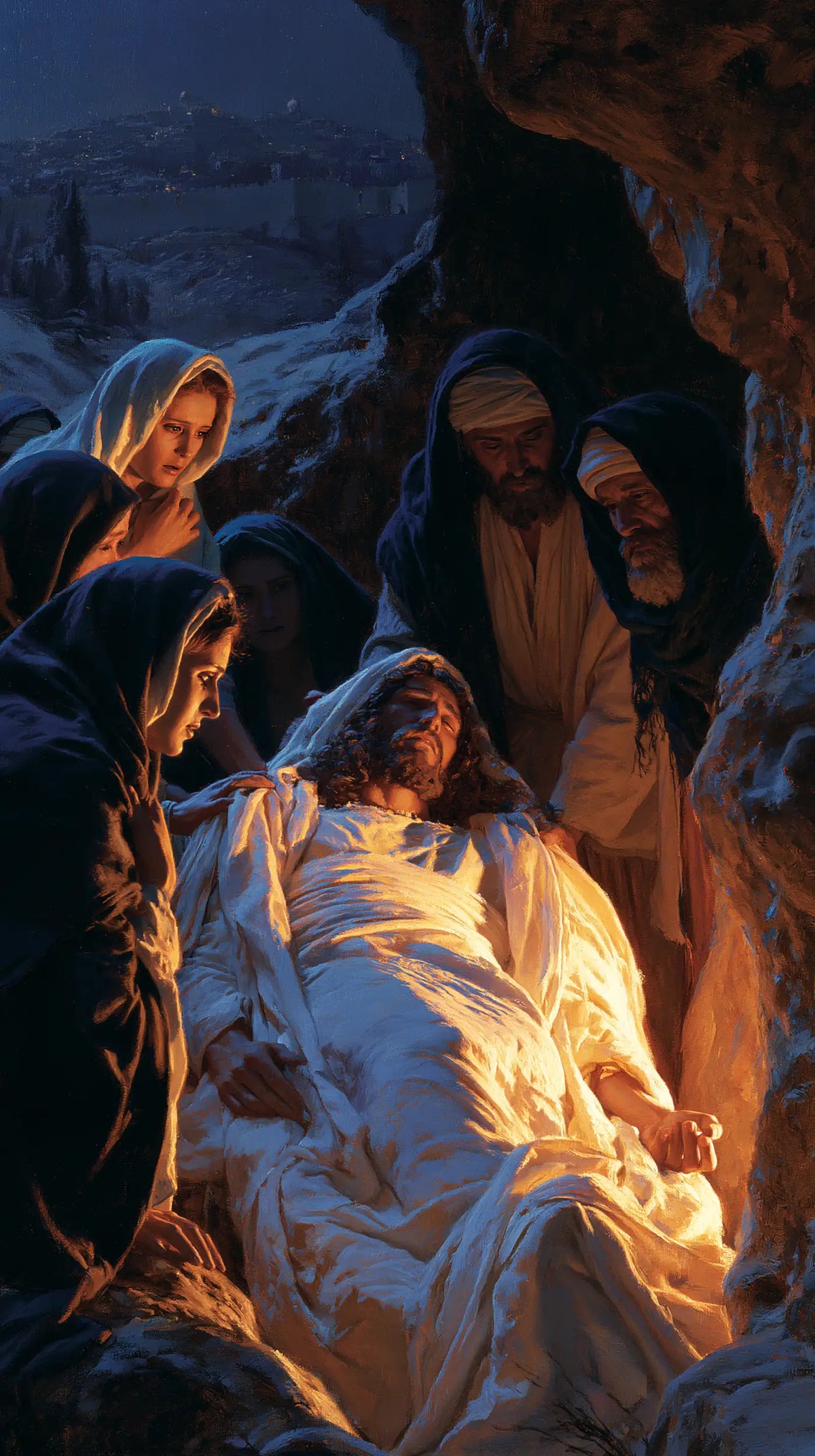 The Entombment of Jesus Christ — The Cloth with Honey-Coloured Glimmers