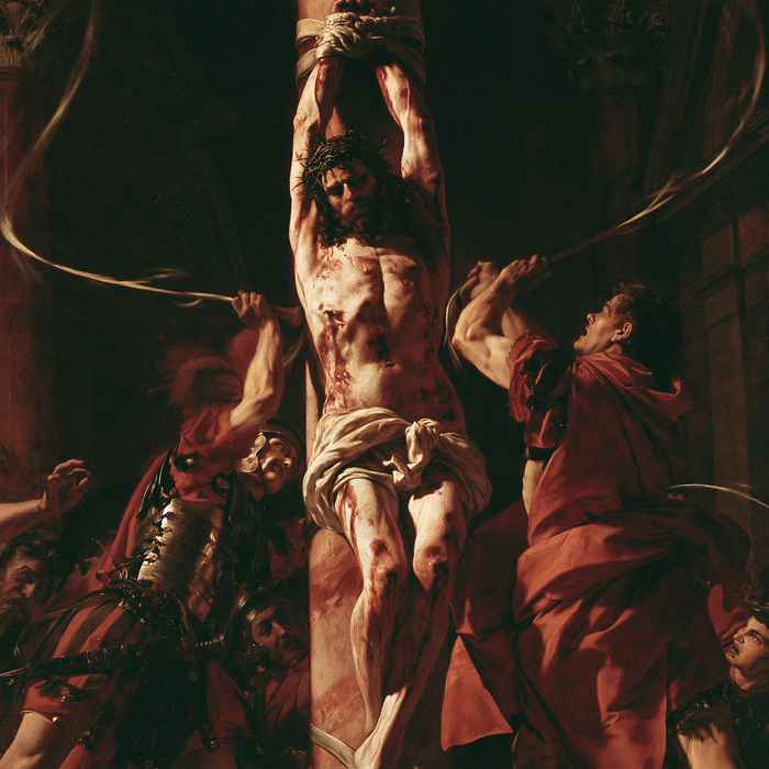 The Flagellation of Christ — White Drapery in the Turmoil