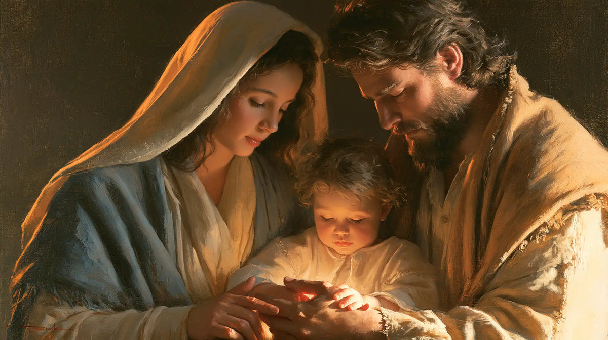 The Holy Family — The Little Wonder Between Their Palms