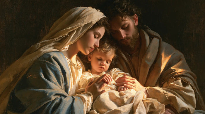 The Holy Family — Rest Between Their Hands