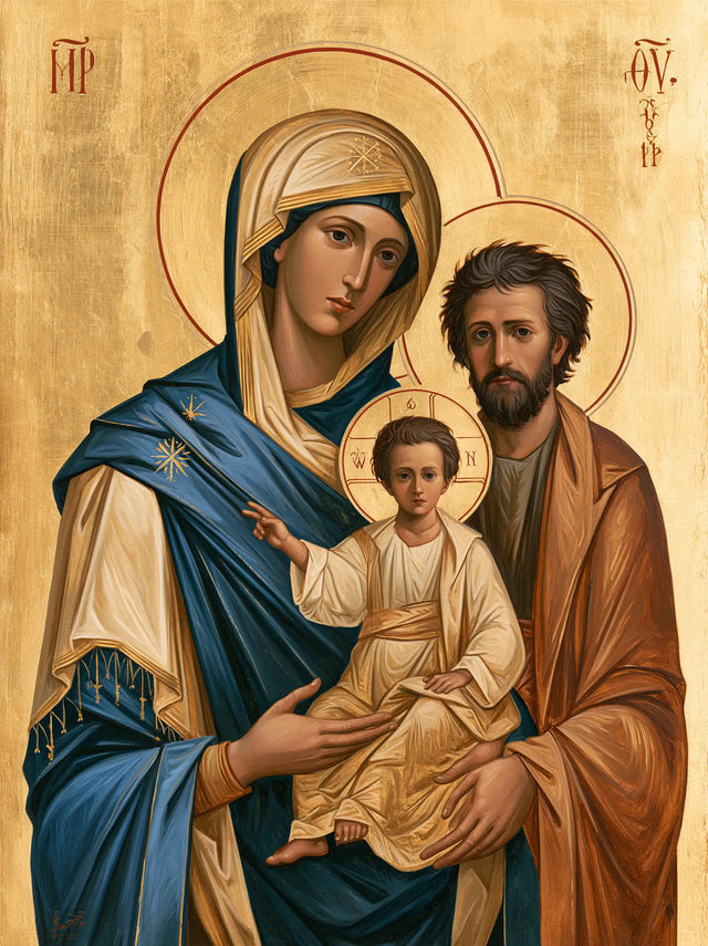 The Holy Family — The Blessing in Ivory Folds