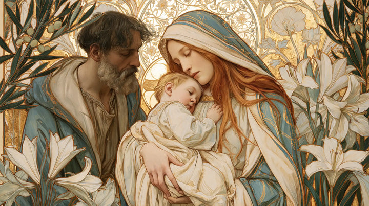 The Holy Family - Sacred Art Nouveau · Landscape n° 2