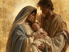 The Holy Family — The Refuge Beneath the Golden Sun