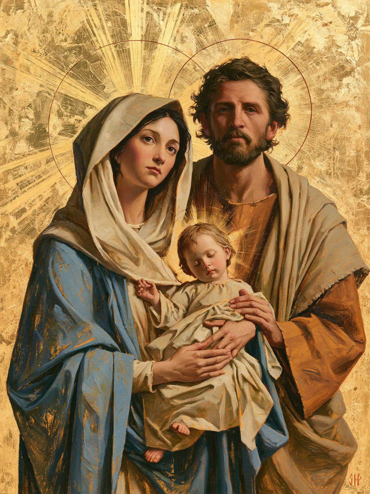 The Holy Family — Childhood Beneath Upturned Gazes