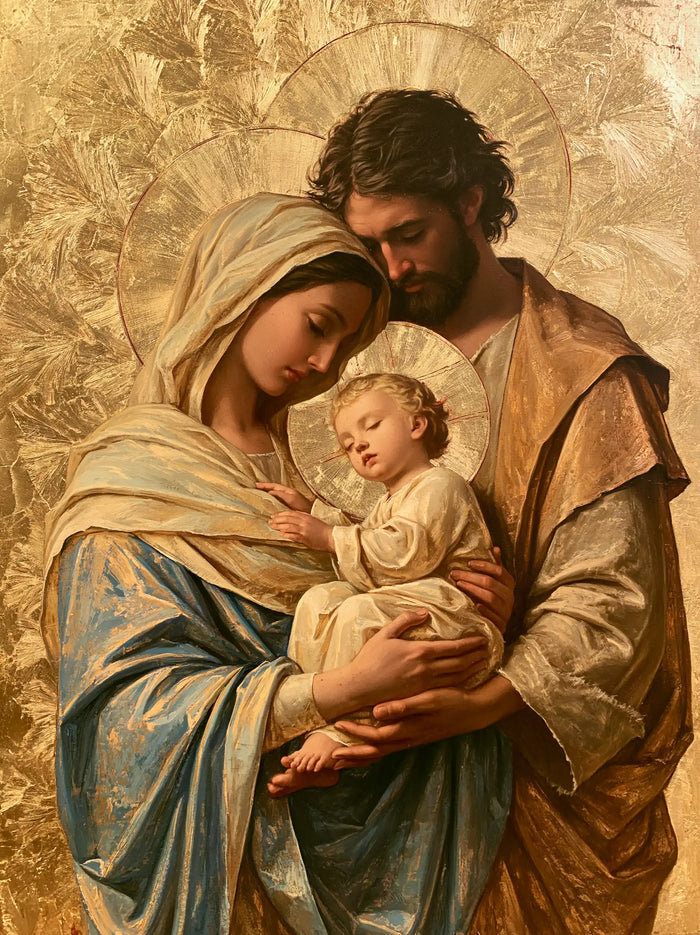 The Holy Family — Slumber in Golden Hands