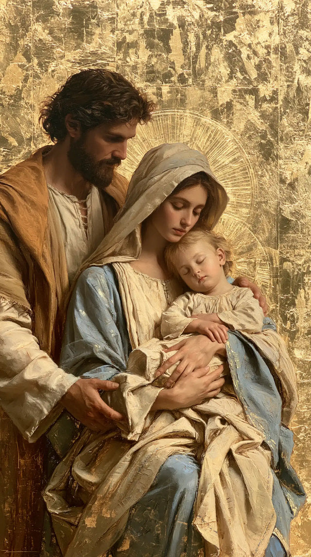 The Holy Family — Rest in the Sweep of the Folds