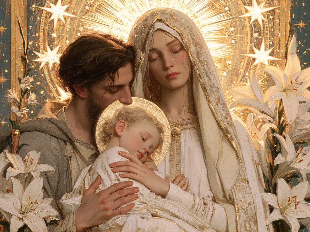 The Holy Family — Slumber in the Crown of Stars