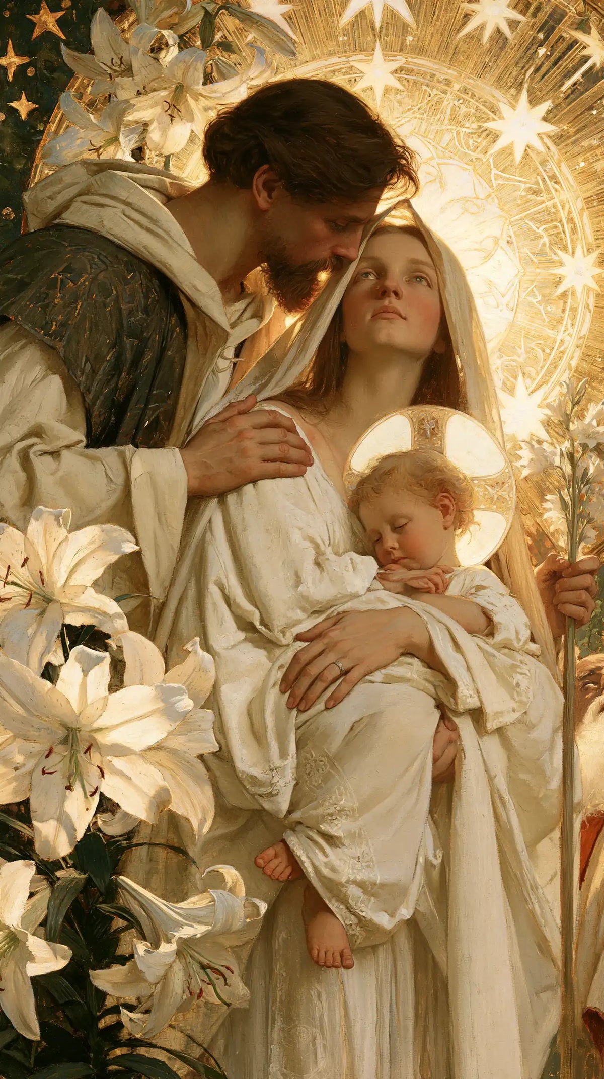 The Holy Family — The Upturned Face in the Halo