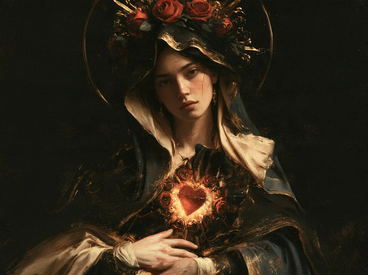 Immaculate Heart of Mary - Black and Gold · Landscape n° 1
