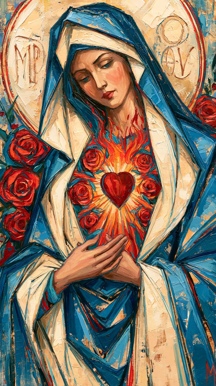 Immaculate Heart of Mary - Expressionist · Portrait n° 3